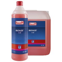 G460 Buzil Bucalex, 1л pH0.5 Для генеральной уборки санузлов. От ржавчины, известкового налета. остатки цемента